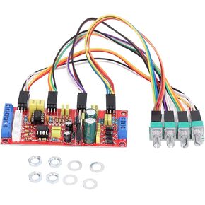 NE5532 Preamplifier PCB Volume Control Board Pre Amplifier Tone Board Kits with Treble Midrange Bass Tones Controls