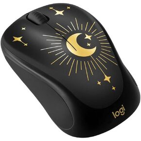 الماوس اللاسلكي المدمج Logitech ، 2.4 جيجا هرتز مع جهاز الاستقبال الموحد USB ، التتبع البصري ، Magic Night (متجدد)