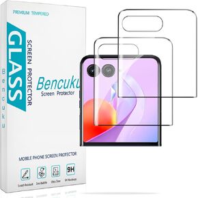 (2 Pack) Screen Protector for Motorola (Moto Razr Plus 2024) Tempered Glass, 3D Curved Full Screen Coverage, Scratch-Resistant, High-Definition
