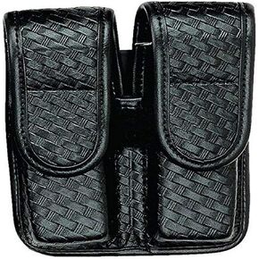 Safariland Bianchi 7902 Double Mag Pouch Basket Black Hid 2