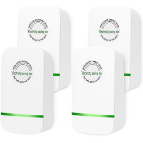 Electricity Saving Device Save Electricity Electricity Saving Box Household Office Market Device Electric US Plug 90V-250V 30KW 4 Pack, Green