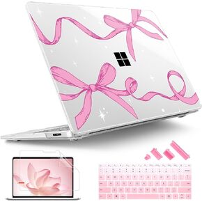 Tuiklol Case for Microsoft Surface Laptop 13.8 inch 2024 Release 7th Edition,Windows 11 AI+ PC Model: 2036 with Plastic Hard Shell Case + Screen Protector+ Keyboard Cover, Lion