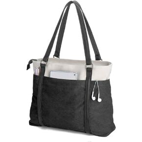 Women's Work Bag with Laptop Compartment Zipper Pockets Teacher Totes Purse