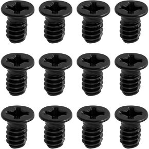 ECSiNG 100pcs Black Countersunk Head Screw Flat Phillips Head 3.5x6mm Suitable for 3.5-inch Computer PC Hard Disk Drives(UNC 6-32)