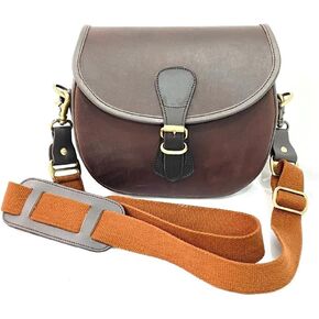 Genuine Leather Cartridge Bag, Luxury Versatile Multifunctional Pouch Bag, Quick Loading Cartridge Ammo Shooting Bag, Shotgun Shell Pouch Bag with Secure Buckle Capacity 90, Color: Brown