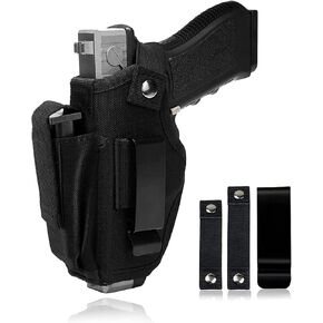 Universal Gun Holster,IWB OWB Gun Holster,Tactical Pistol Bags Waistband,The Waistband Pistols Holsters for Right and Left Hand, Draw Holster for Men/Women