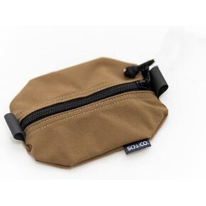 SOA Co - Ranger Small Possibles Pouch | Handcrafted Lightweight Utility Bag for Camping, Bushcraft & EDC | Durable Water-Resistant Zipper Pouch with Stretch Fabric, Easy-Grip Pull Tabs & Gear Storage