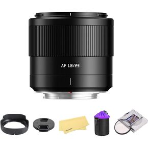 TTARTISAN AF 23mm f1.8 APS-C Frame Lens for Fuji X Mount Cameras for Fujifilm XS10 X-E4 X-T10 X-T20 X-T3 X-T4 X-T100 X-T200 X-T30 X-Pro1 X-Pro2 X-Pro3 X-E1-Black