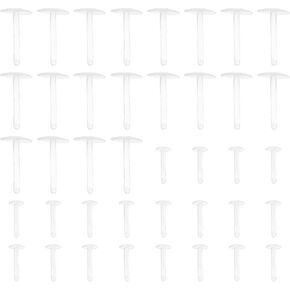 ECSiNG 40pcs Luncheon Meat Bait Stops Clear Plastic Terminal Tackle Accessories Carp Fishing Hook Bait Accessories for Coarse Fishing Wary Carp