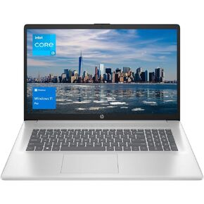 HP Essential 17.3" FHD Business Laptop, Intel Core i3-1215U, 32GB RAM, 2TB PCIe SSD, Numeric Keypad, Webcam, Wi-Fi, HDMI, Windows 11 Pro, Silver