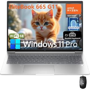 HP Elitebook 665 G11 16" FHD+ Business Laptop Computer, AMD Octa-Core Ryzen 7 7735U (Beat i7-1270P), 32GB DDR5, 1TB SSD, WiFi 6E, Backlit KB, FR, Thunderbolt 4, HDMI, Win11 Pro, Befectoy