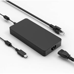 240W USB Tip Charger for MSI Stealth 17 A16 16 14 AI Studio/Mercedes AMG (13th Gen) GP66 GP76 Leopard GE76 GE66 Raider WE76 Workstation CreatorPro Z17 Z16P Z16 X17 A1VFG A1VIG A1VHG A1VGG A1VEG A1VFG
