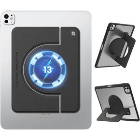Nillkin iPad Magnetic Tablet Stand Adjustable Magsafe Grip Holder Fit for iPad Pro 13 M4/iPad Pro 12.9/Air 13 M2 and Other Tablet e-Reader (Black, for Over 11-13 inch Device)