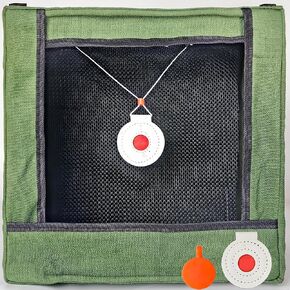 Slingshot Foldable Target Catch Box Set with 2 Bullseye for Easy to Carry Hunting Shooting Practice Competitive Game Bulls Target Practice Recycle The Ammo