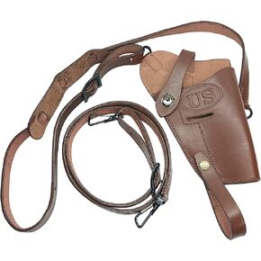 World War M7 Holster Brown COLT .45 Cal M-7 Tanker Leather Shoulder Holster WWII US