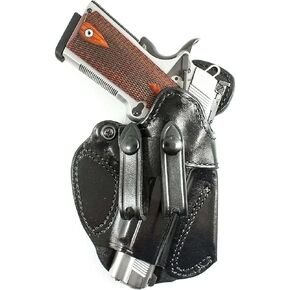 DeSantis Cozy Partner IWB Gun Holster - Compact Holster for Pistols, Concealed Carry, Fits Standard 1911 Models 4-5"" from COLT, S&W, SIG SAUER, Ruger, Kimber, Springfield - Right Hand Draw, Black