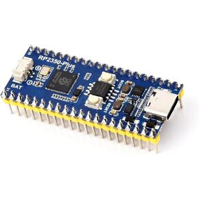 RP2350-Plus Development Board with Pre-soldered Header, Pico-Like MCU Board Based On Offiical RP2350A Dual-Core & Dual-Architecture, Compatible with Pi Pico add-on Modules, 4MB Flash Memory