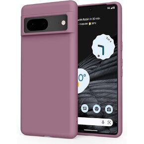 Amzpas for Google Pixel 8 Case, Soft Silicone Slim Thin Anti-Scratch Protective Phone Cover for Google Pixel 8 Phone Case 6.2 Inches, Blackcurrant
