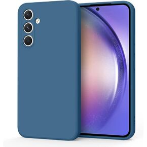 AK for Samsung Galaxy A54 5G Case, Stylish Slim Liquid Silicone Full-Body Protective Cover for Samsung Galaxy A54 5G Phone Case (Navy Blue)