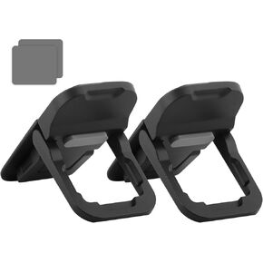 EMVANV 2pcs Portable Keyboard Riser, Mini Portable Laptop Stand for Desk Computer Keyboard Stand, Self-Adhesive Invisible Notebook Stand and Keyboard Lift for Desk