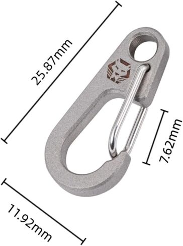 Rovyvon RC01 Titanium Keyring Carabiner ، مقطع Carabiner السريع للخدمة الشاقة مع المتانة الخفيفة الوزن والتصميم الصديق للبيئة (5pcs) in Kuwait