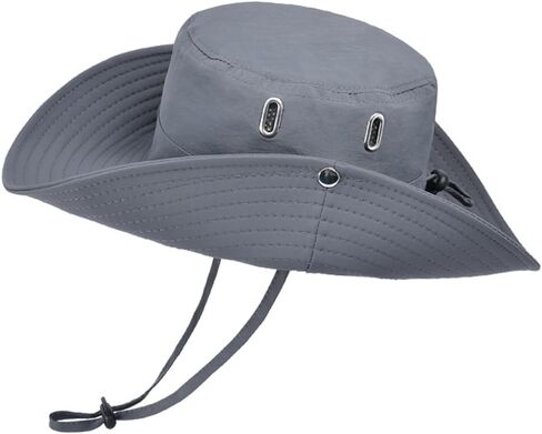 Fishing Hat for Men Women, Wide Brim Summer Safari Hat, UDF 50+ UV Protection Sun Hats, Bucket Hiking Beach Hat in Kuwait