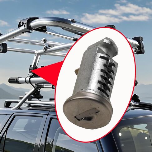 4 حزمة قفل النوى المتوافقة مع نظام رفوف السيارات thule والملحقات أسطوانات قفل نظام واحد مناسبة لرف دراجة رف السيارة والمعدات الأخرى مع أسطوانة القفل in Kuwait