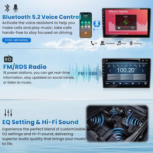 [4G+64G] Android 13 Car Radio for Chevrolet Chevy Trax 2014 2015 2016, Wireless Carplay Android Auto, 9 inch IPS Touch Screen Stereo with GPS, Bluetooth, WiFi, FM Radio+ AHD Backup Camera+MIC in Kuwait