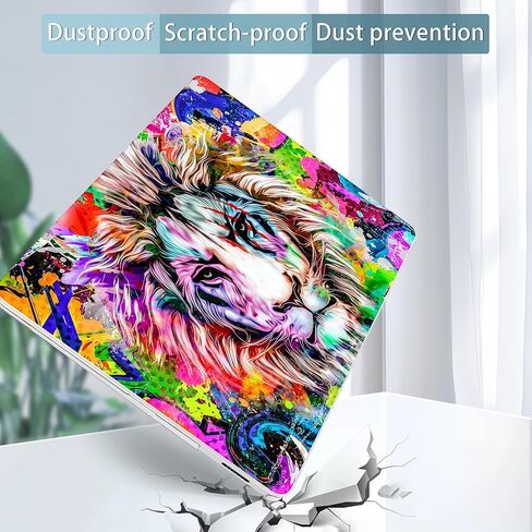 حالة Tuiklol لجهاز الكمبيوتر المحمول السطحي Microsoft 13.8 بوصة 2024 الإصدار 7th الإصدار ، Windows 11 AI+ PC الطراز: 2036 مع حالة قشرة صلبة بلاستيكية+ حامي الشاشة+ لوحة المفاتيح ، الأسد in Kuwait