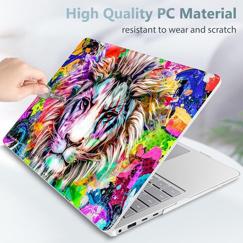 حالة Tuiklol لجهاز الكمبيوتر المحمول السطحي Microsoft 13.8 بوصة 2024 الإصدار 7th الإصدار ، Windows 11 AI+ PC الطراز: 2036 مع حالة قشرة صلبة بلاستيكية+ حامي الشاشة+ لوحة المفاتيح ، الأسد in Kuwait