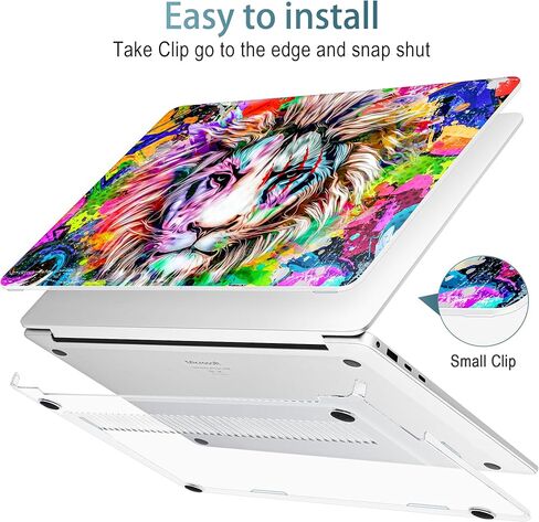 حالة Tuiklol لجهاز الكمبيوتر المحمول السطحي Microsoft 13.8 بوصة 2024 الإصدار 7th الإصدار ، Windows 11 AI+ PC الطراز: 2036 مع حالة قشرة صلبة بلاستيكية+ حامي الشاشة+ لوحة المفاتيح ، الأسد in Kuwait