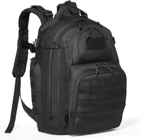 VEVOR Tactical Backpack, 25L Laptop Backpack with Molle Design and Multi Compartments, Waterproof Tactical Backpack for Men, Millitary Army Backpack Bag Day Pack for Camping, Hiking, Gym in Saudi Arabia