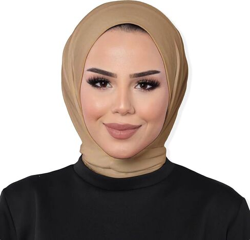 حجاب عمامة إسلامية فورية للنساء، وشاح رأس من الجيرسي الفاخر، حجاب فوري مع مشبك | عمامة جيرسي جاهزة مخيطة مسبقًا in Kuwait