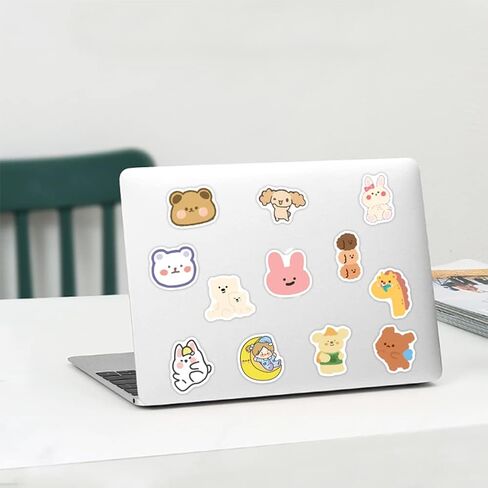 ملصقات الدب الصغيرة ، 100 pcs/pack ملصقات مقاومة للماء العصرية اللطيفة لزجاجات المياه ، الكمبيوتر المحمول ، الكمبيوتر ، لوح التزلج ، الهاتف ، حالة السفر ، دفتر ملاحظات للمراهقين للأطفال البالغين. in Saudi Arabia