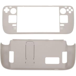 Kickstand Case for Steam Deck, Full Shockproof Fingerprint Proof Protective Case with PC Stand, Comfortable Hands Steam Deck Cover (Ceramic White)
