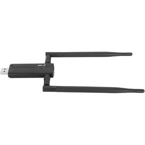 Triple Band USB 3.0 WiFi6E AX5400M Adapter with Dual 6dBi Antennas - High Performance - Wide Compatibility for 10 11-6GHz 5GHz 2.4GHz - RTL8832CU Chip - 2400Mbps