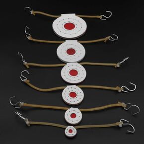 Three Layers Microfiber Targets 6 pcs Target Sets Diameter 2cm,3cm,4cm,5cm,6cm,8cm Good for Slingshot Shooting Practice