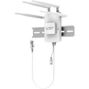 VONETS VAR1200 Industrial Gigabit Dual Band WiFi Bridge/Router 1200Mbps WiFi to Ethernet Adapter with Intelligent Fan, 3 Gigabit Port, POE, DC/USB Powered for Industrial Network Medical Device