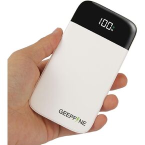 Lightweight Portable Charger USB C,10000mah PD20W QC22.5W Fast Charging Power Bank with USB C/USB A Output,Digital Display Phone Battery Charger for iPhone 16/15/14/13 Samsung Google Phones