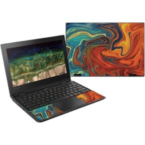 MightySkins Skin Compatible with Lenovo 500E Chromebook 11.6" (2018) - Lava Water | Protective, Durable, and Unique Vinyl Decal Wrap Cover | Easy to Apply, Remove, and Change Styles | Made in The USA