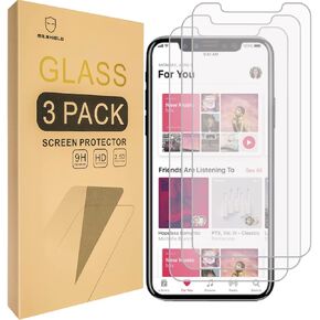 Mr.Shield [3-PACK] Designed For iPhone 11 Pro/iPhone XS [Tempered Glass] Screen Protector [Japan Glass With 9H Hardness] with Lifetime Replacement
