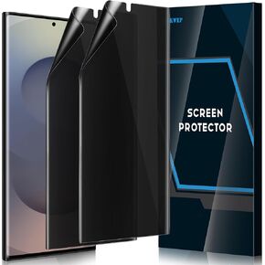 [2 Pack] Galaxy S25 Ultra Screen Protector, Matte Privacy Flexible TPU Film Case Friendly Anti Spy Matte Finish Surface [Support in-Screen Unlock] for Samsung Galaxy S25 Ultra 5G