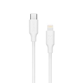Type-C to for Lightning Fast Charging and Data Cable, for iPhone Models 40 cm (White)