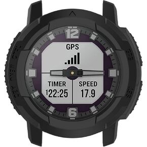 غطاء حالة الحماية Motong TPU لـ Garmin Instinct Crossover Smartwatch - Black