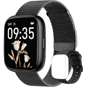 Smart Watch for Women Men, No Phone No APP Needed,1.83" Fitness Tracker Watch with Heart Rate/Step Tracker/Pedometer/Sleep, IP68 Waterproof Metal Smartwatch Compatible iOS Android