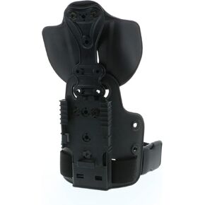 Safariland 6004Ufa & 568BL On Single Strap Leg Shroud W/Qls 22 Receiver, Plain Right Hand, Black