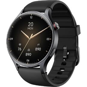 aeac Smart Watch for Women, AMOLED Ultra-Clear Screen Activity Trackers with Heart Rate/Sleep/SpO2 Monitor, Smartwatch for iPhone/Samsung/Android, 110+ Sport Modes Waterproof Fitness Watch (Black)