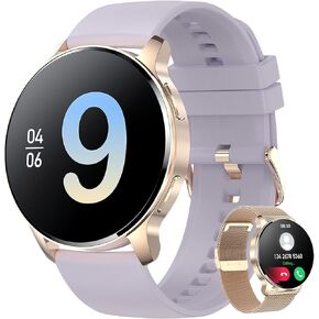 Smart Watches for Women(Answer/Make Call),1.32" HD Ladies Smartwatch with AI Voice Control,20 Sport Modes,Calorie,Heart Rate/Blood Pressure/Sleep Tracker Womens Smart Watch for Android,iOS Purple