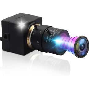 1080P USB Webcam, 2.8-12mm Varifocal Manual Lens, 2MP USB2.0 Web Camera, Low Illumination 0.01Lux, H.264 High Definition IMX323 Industrial Camera