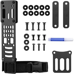 Metal Modular Holster Pistol Adapter Drop Leg Adjustable Hanging Extension Plate Compatible QLS/G-Code/Blackhawk for Tactical